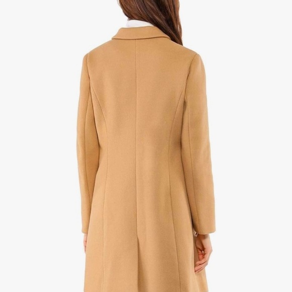 Women’s Notch Lapel Single Breasted Winter Coat - Picture 2 of 6